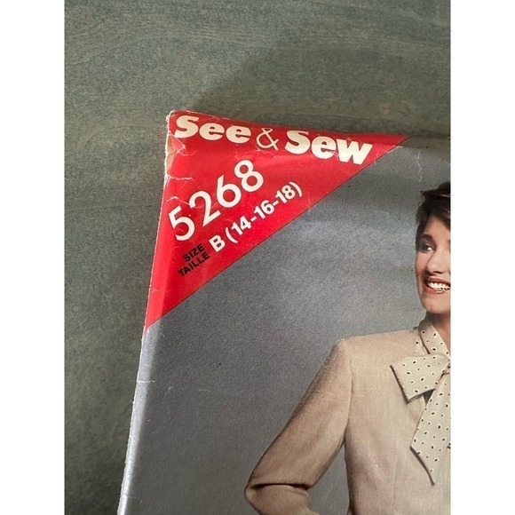 See and Sew Vintage Uncut Misses Jacket and Dress Size 14/16/18 Pattern No 5268 - Picture 2 of 7